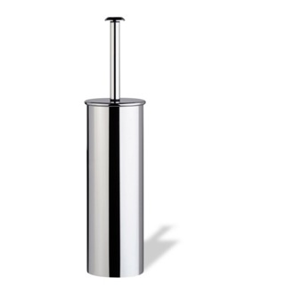 Toilet Brush Toilet Brush Holder, Round, Chrome StilHaus H039-08